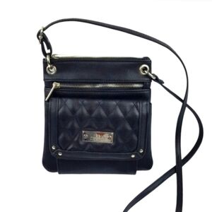 Nicole Miller New York Quilted Crossbody Purse Handbag